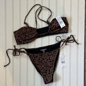 PacSun leopard bikini M